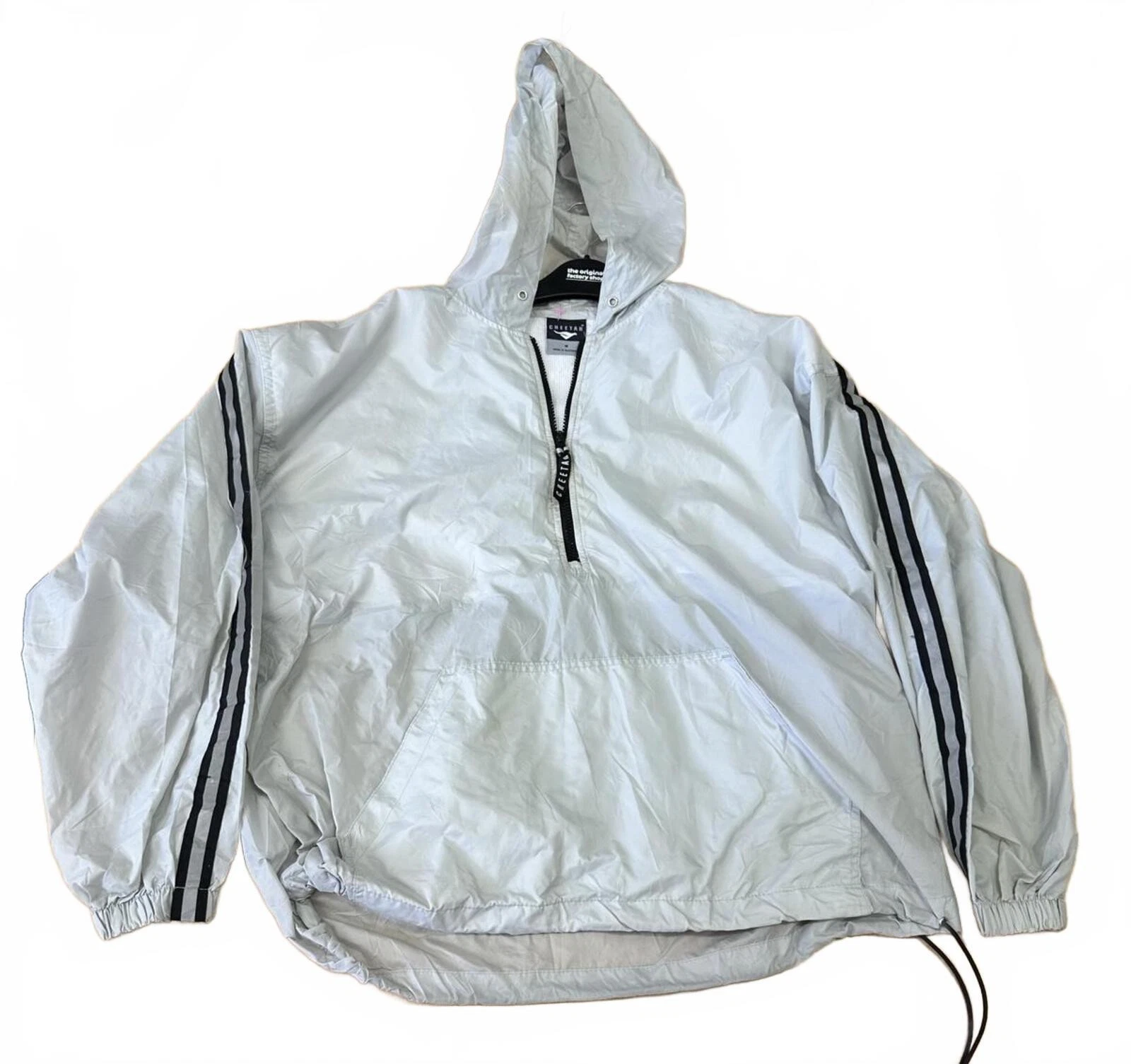 Cheetah Men's Lightweight Hooded Windbreaker Jacket, Size M