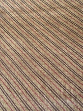 Moda Fabrics Pattern #643 Brown & Red Striped Cotton Fabric 1/4 yard x 44" Quilt