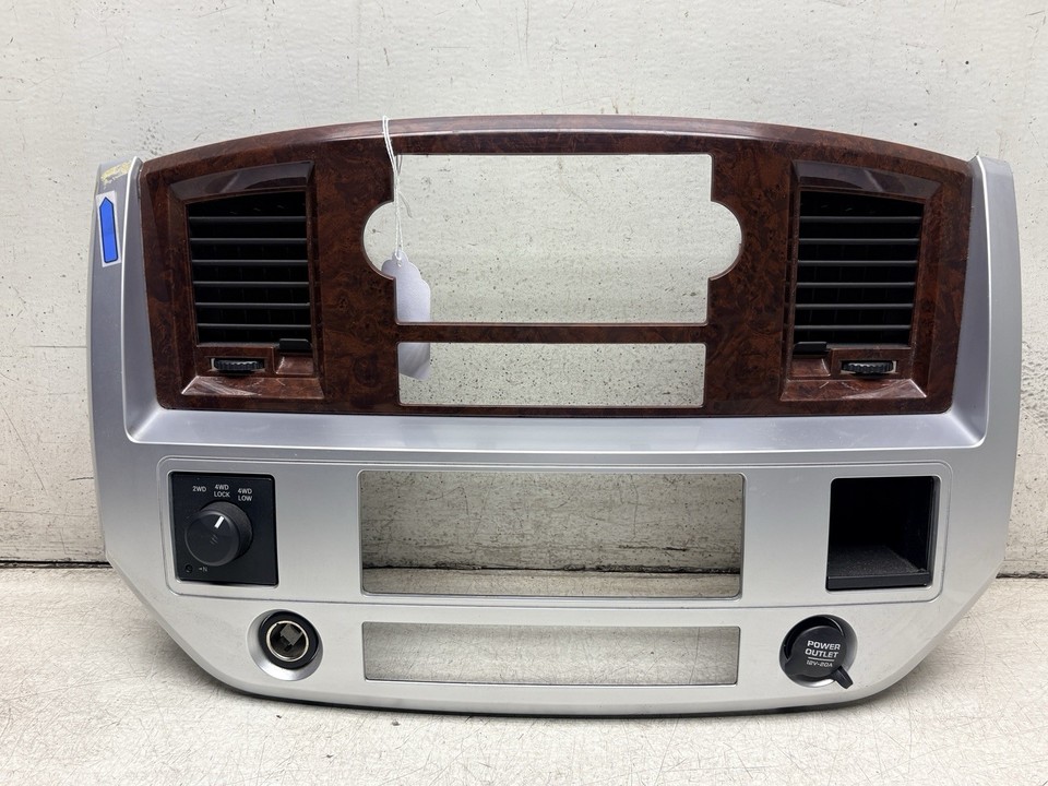 ***06-08 Dodge Ram 1500 Radio Dash Bezel Trim w/ Vents 5JU30TRMAC OEM ...