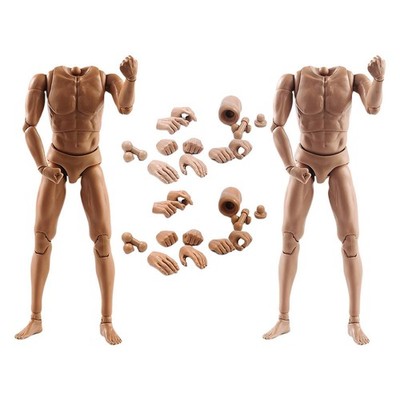 1/6 männlicher nackter Körper Spielzeug bewegliche schmale Schultern mit Hals Actionfigur