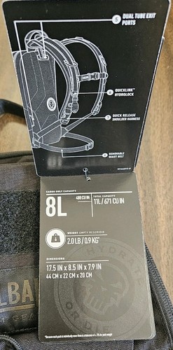 CamelBak M.U.L.E. Hydration Pack Black w/ 3L Reservoir Mil Spec Crux - Picture 4 of 5