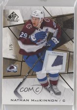 2021 Upper Deck SP Game Used Gold Premium Memorabilia 5/5 Nathan MacKinnon 2d8