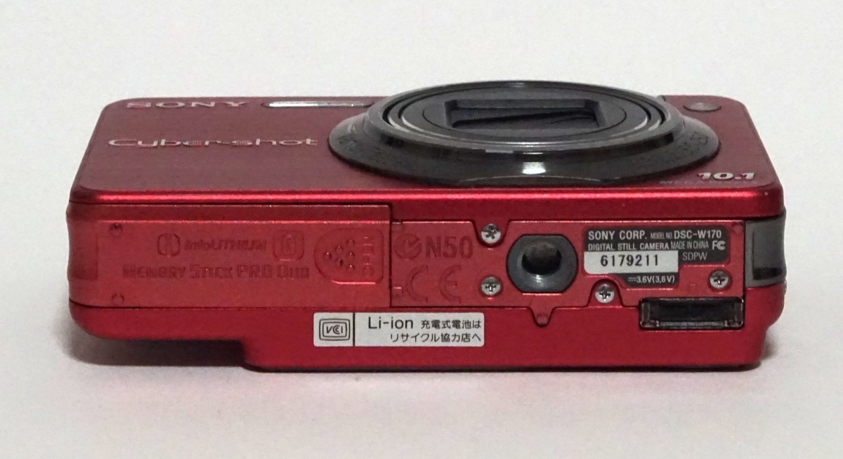 Sony Cyber-shot DSC-W170 10.1MP Digital Camera - Silver (DSC-W170