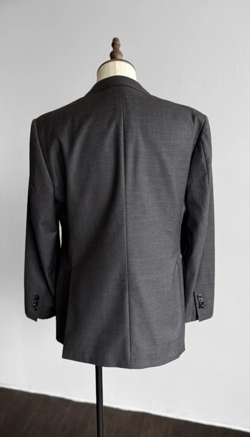Suitsupply Grey Vitale Barberis Canonico Super 110s Wool Blazer Jacket 24, S image 4
