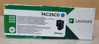 Toner Lexmark 74C2SC0 Cyan Neu Ovp Original CS720 CS725 CX725 Rechnung Mwst