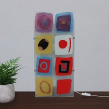 Applique da parete vintage IKEA vetro/metallo modello astratto GYLLEN luce/lampada