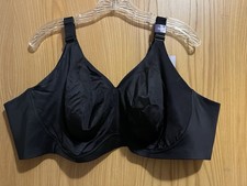 New size 52D Catherines no-wire back smoother bra navy satin