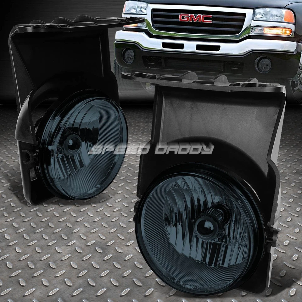 CARCASA LENTE HUMO PARACHOQUES FARO + LUZ ANTINIEBLA/LÁMPARA PARA 03-06 SIERRA 1500-3500 Foto 3 de 4