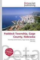 Paddock Township, Gage County, Nebraska Lambert M. Surhone