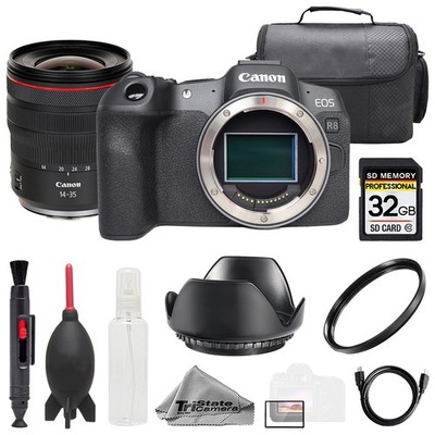 Canon EOS R8 + RF 14-35mm f/4 L IS USM Lens +32GB+ UV Filter- Basic Kit