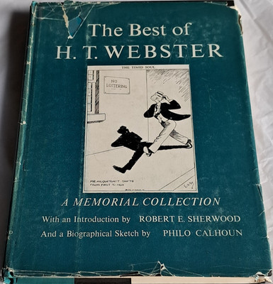 H. T. Webster The Best of Webster 1st Edition Hardcover 1953 Simon & Schuster I 