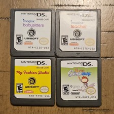 Ubisoft Nintendo DS Game Lot 4 Imagine Babysitters Teacher Fashion SuperSkr E