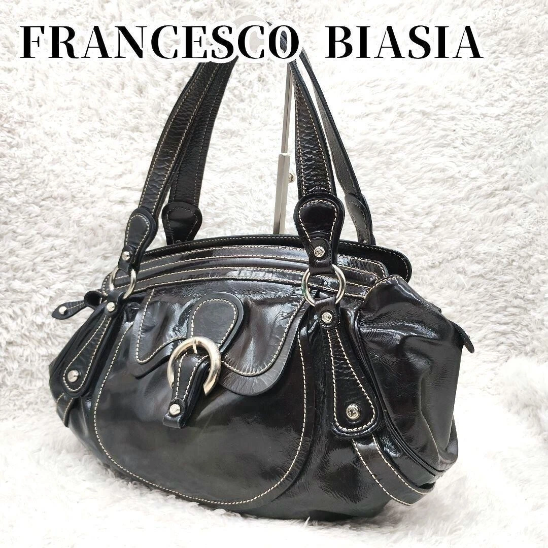 Francesco Biasia Black Patent Bags & Handbags for Women for sale