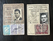 Turkey / Turkish Student ID Cards From 1947/1951 / revenues 