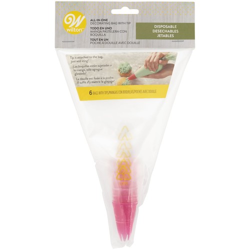 Wilton All-in-One Disposable Decorating Bags with Tips, 6-Count - Picture 3 of 5