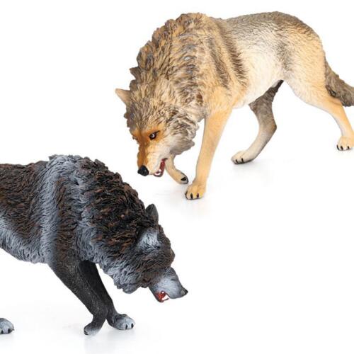 Wolf Figurine Realistic Wildlife Animal Statue for Party Favors Holiday Gift - Picture 4 of 7