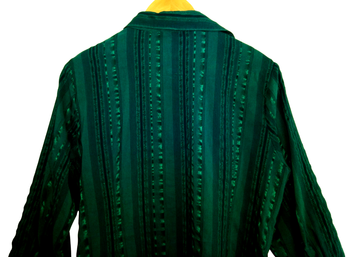 Tunique Chemisier Vert Jacqueline Riu Taille 46 - Manches 3/4 - Occasion Impeccable
