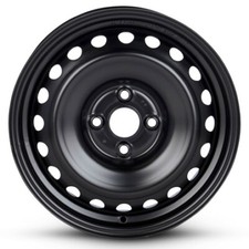 New Wheel For 2018-2024 Hyundai Accent 15x5.5 Inch Steel Rim Painted Black