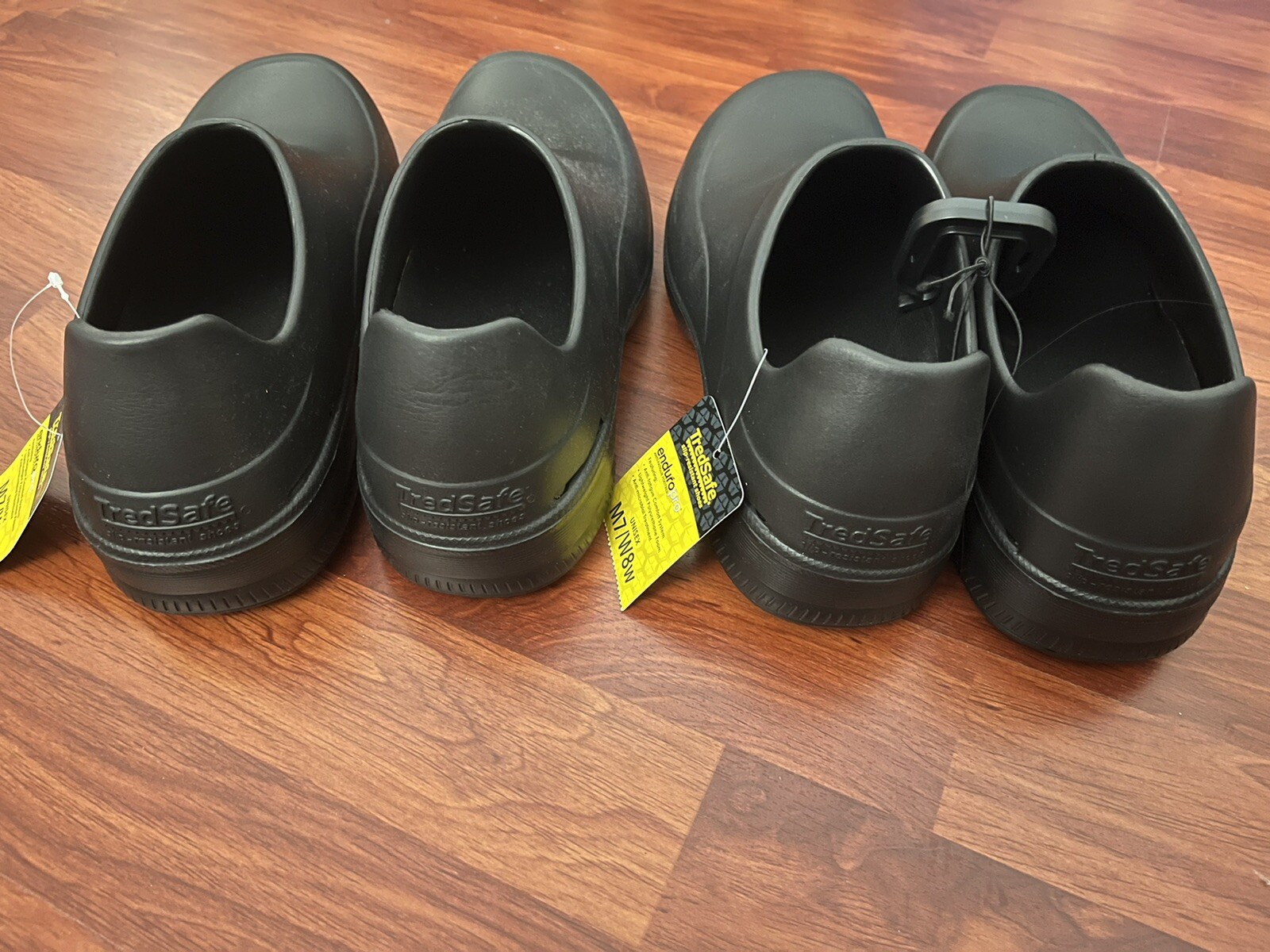 Lotto 2 Scarpe Antiscivolo TredSafe Nere Unisex Enduro Pro Donna 8 Uomo 7
