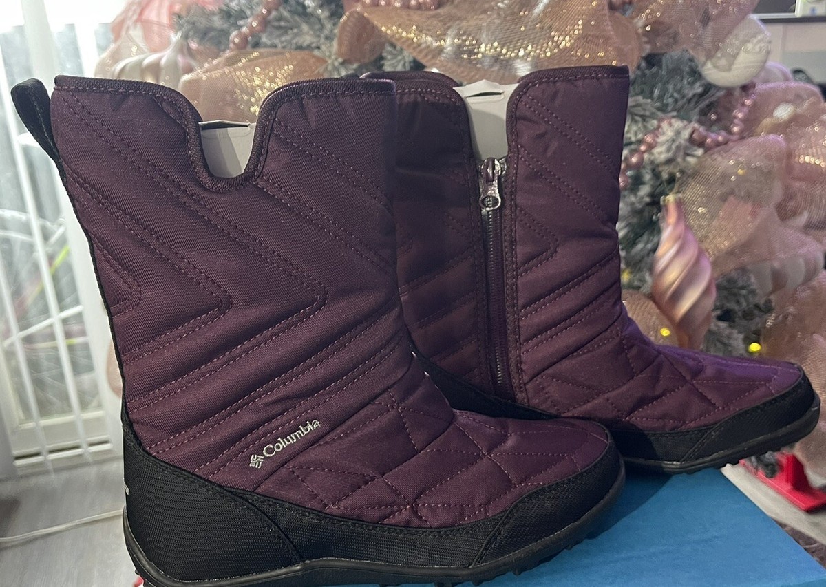 Columbia Minx Slip Iii Omni-Heat Boots Waterproof Purple Women's