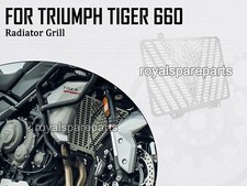 Grille De Protection Du Radiateur Vector Argentée Pour Triumph Tiger 660
