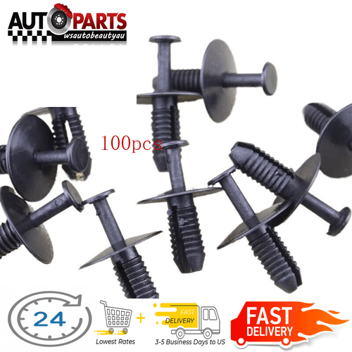 10-Piece White Side Skirt / Sill Trim Clips For BMW E36 E46 - OEM #51718184574 Replacement Fasteners