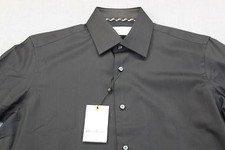 ROBERT GRAHAM MATTHEW RC Men Black Sateen Stripe Woven Shirt NWT 15.5  EUR 39