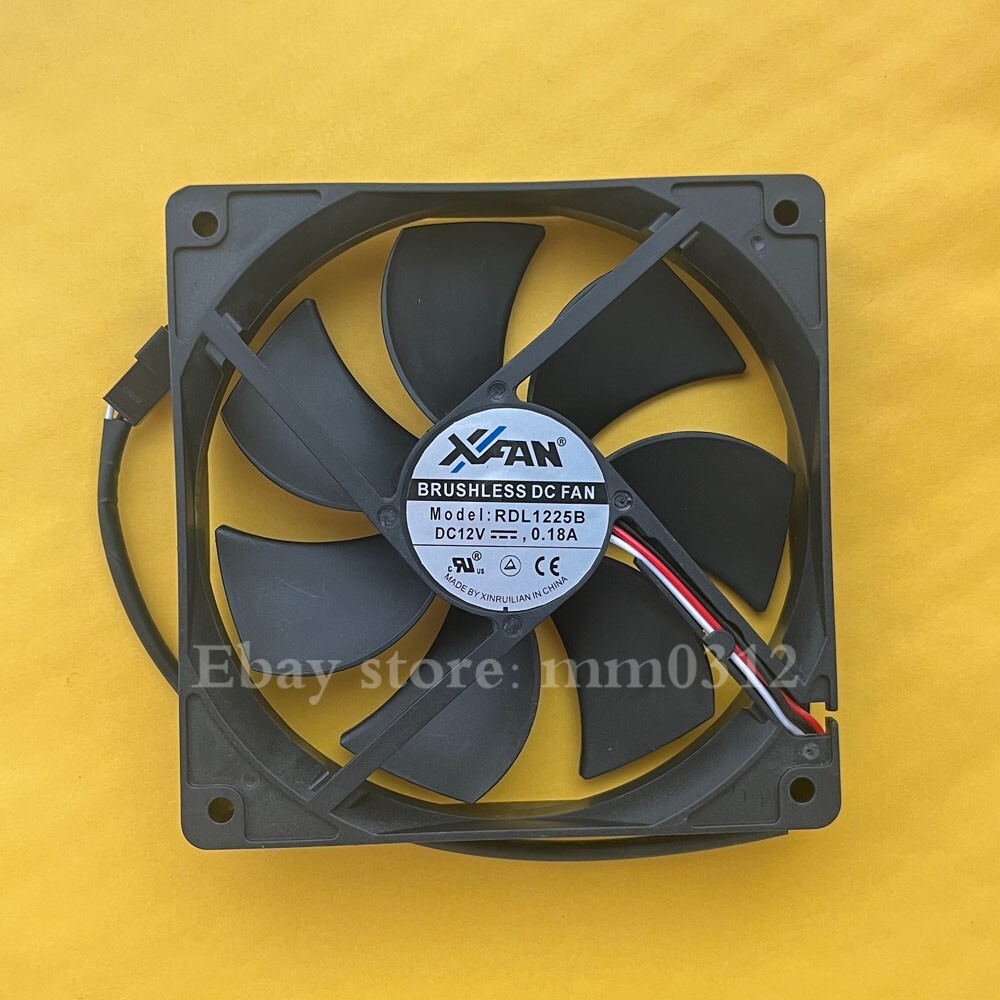 XFAN RDL1225B 12025 12V 0.18A 12CM 3-Pin Dual Ball Cooling XFAN RDL1225B 12025 12V 0.18A 12CM 3-Pin Dual Ball Cooling