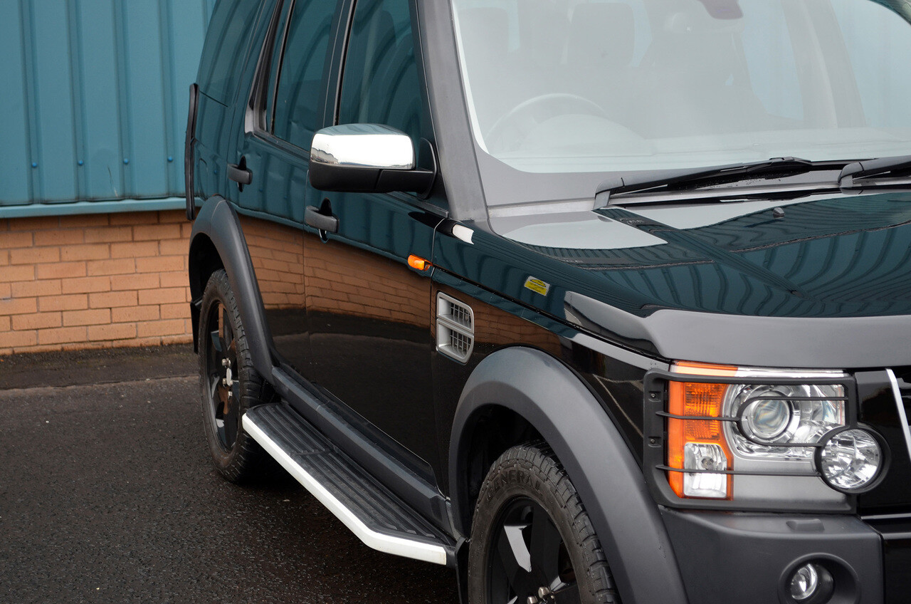 Chrome Wing Mirror Trim Set Covers To Fit Land Rover Discovery 3 (2005