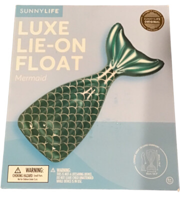 Sunnylife S0LLIEME Luxe Level Lay Back Lie On Pool Float Mermaid Age 6+ Years