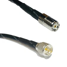 RG58 MINI UHF FEMALE to MINI UHF MALE Coaxial RF Cable USA-Ship Lot