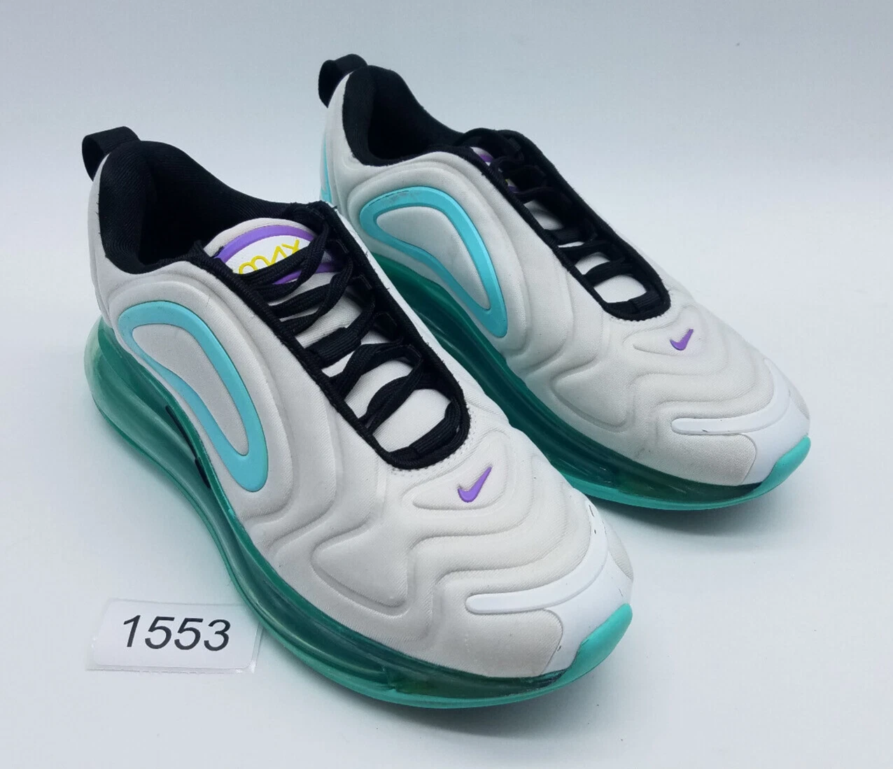 Nike Air Max 720 (GS) Sneakers Ragazza Taglia 5.5Y Bianco Verde Aurora