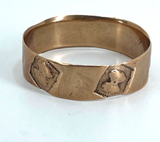 Antique 10k Rose Gold Band Ring Size 8