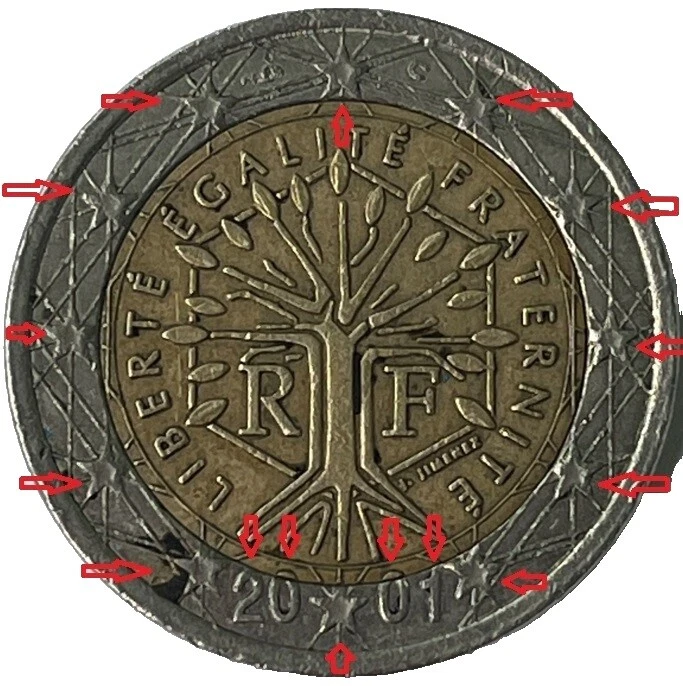 Uncertified 2001 French Coins