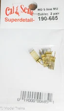 Cal-Scale HO #685 (5 Line MU Cables, 2 Pair) Brass Castings