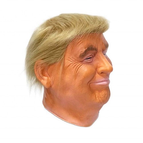 Máscara Trump con Cabello Rubio Halloween Máscara de Celebridad Realista Nuevo instock - Imagen 3 de 7