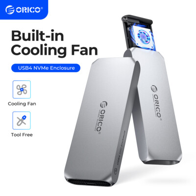 ORICO M.2 NVMe Gehäuse 40Gbit/s USB4 Typ-C Gehäuse kompatibel m. Thunderbolt 3/4