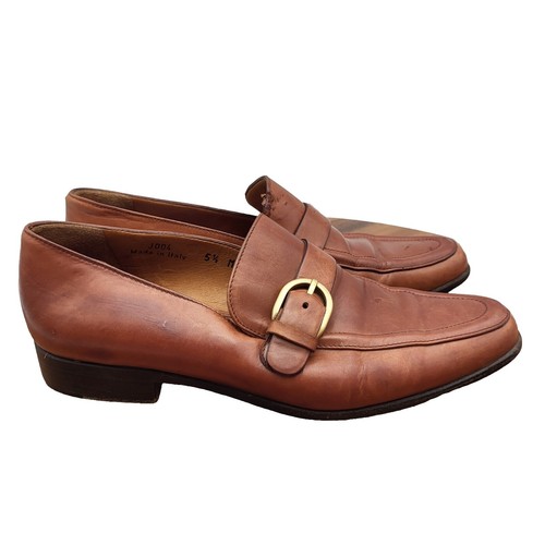 Coach Vintage Fuchsia Leather Buckle Loafers Women's Size 7.5B