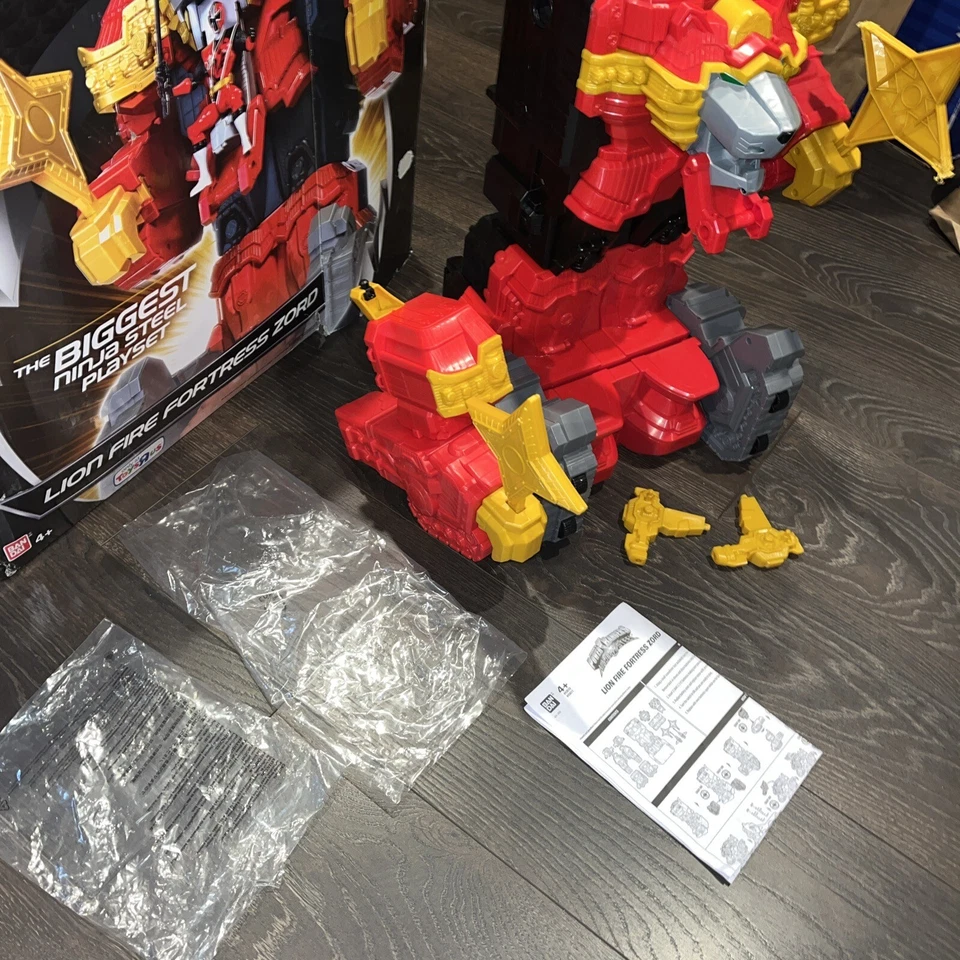 Power Rangers Ninja Acero LION FORTRESS ZORD 20” Alto TRU Toys R Us Exclusivo Foto 3 de 4