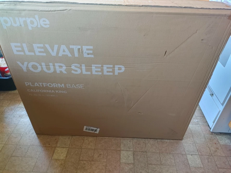 *NEW* Purple Platform Bed Cal King Black 13" of Storage - Image 2 of 3