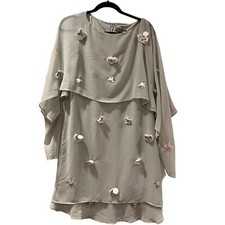 NWT ASOS Sage Green Cape Dress