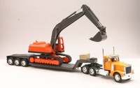 Diecast Toy Model Big Rig Long Haul Truck 1:32 Scale Peterbilt 379 Lowboy Wit... on sale Diecast Toy Model Big Rig Long Haul Truck 1:32 Scale Peterbilt 379 Lowboy Wit... on sale