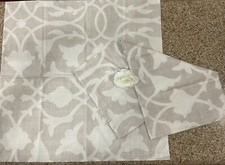 New Euro Pillow Shams Flowered Design Envelope Closure Taupe/Beige 26  x 26  