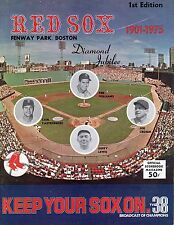 1975 Boston Red Sox Program Tony Conigliaro Last HR #166 Life/2 YEAR Ex ⚾️ 1975 Boston Red Sox Program Tony Conigliaro Last HR #166 Life/2 YEAR Ex ⚾️