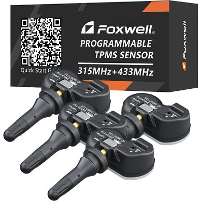 4x Foxwell Reifendrucksensor XRDE835 RDKS TPMS Gummi für Dodge Durango SRT19-23
