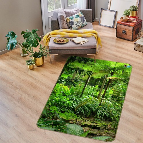 3D Sommer Wald Q10309 Spiel Rutschfest Matte Elegant Foto Teppich Panda - Picture 2 of 5
