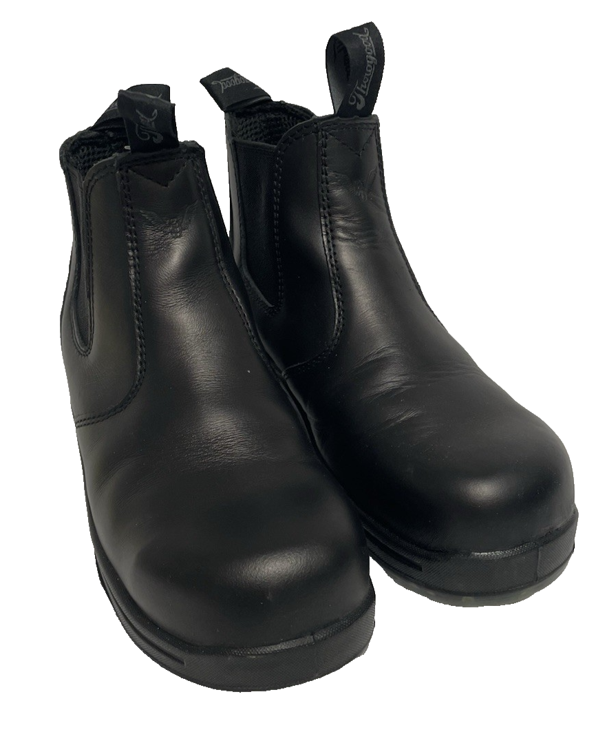 Thorogood 6 Inch Quick Release Black Leather Boots for Women Size 6.5
