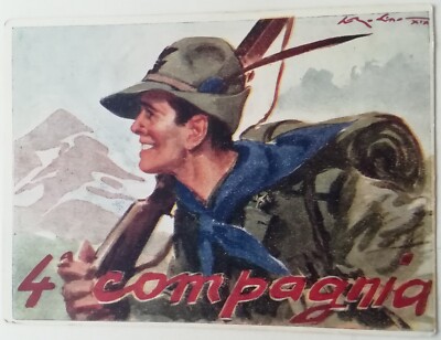 POSTCARD 4 MILL COMPANY SIGNED CENTRAL SCHOOL MOUNTAINEERING ALPINE UNIVERSITY