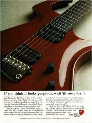 1996 PARKER Fly Classic Electric Guitar Vintage Print Ad