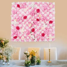 1m Artificial Rose Hydrangea Flower Wall Panels Wedding Bouquet Display New
